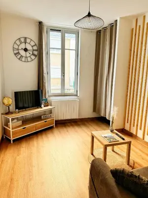 Coin salon dans l'établissement STUDIO COSY Gare & centre-ville