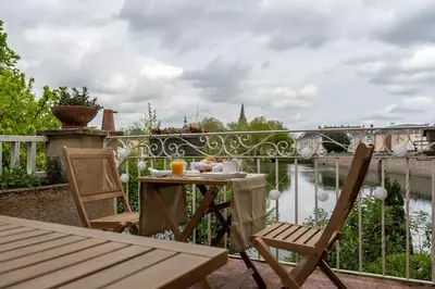Balcon ou terrasse dans l'établissement Villa du Loir