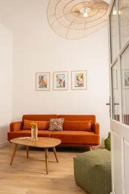 Coin salon dans l'établissement Domaine Beaumont