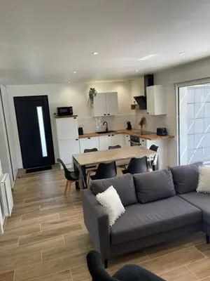 Cuisine ou kitchenette dans l'établissement Gîte la Chotinière