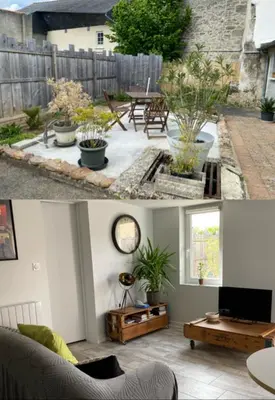 Coin salon dans l'établissement Le petite maison de la Motte