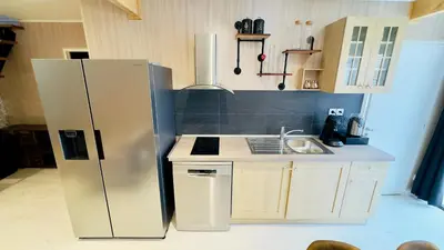 Cuisine ou kitchenette dans l'établissement Le 627