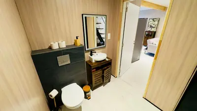 Salle de bains dans l'établissement Le 627