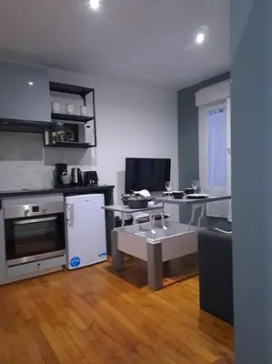 Cuisine ou kitchenette dans l'établissement T2 Tom Krist. / Circuit 24h / Oasis /Antares