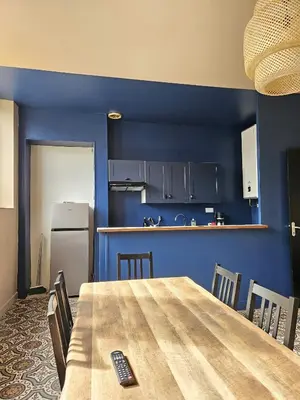 Cuisine ou kitchenette dans l'établissement L'appartement Bilobou, 10 mn du ZooParc de Beauval