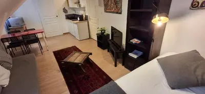 Télévision ou salle de divertissement dans l'établissement Les studios d'Eric N6