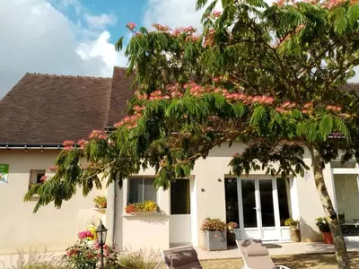 Jardin de l'établissement Charmant gîte tout équipé avec jardin et activités pour enfants près d'Amboise. - FR-1-381-573