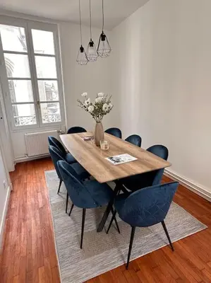 Coin salon dans l'établissement Appartement cœur de ville
