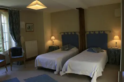 Un ou plusieurs lits dans un hébergement de l'établissement Le Moulin de Montresor