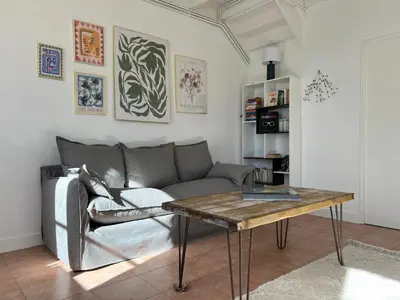 Coin salon dans l'établissement Chez Riton - Château de Thésée