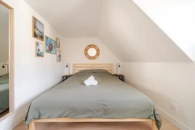 Un ou plusieurs lits dans un hébergement de l'établissement Tropical & cosy - Vieux Tours