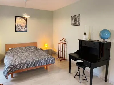 Un ou plusieurs lits dans un hébergement de l'établissement Maison calme à Chaumont-sur-Loire, proche châteaux - FR-1-491-379