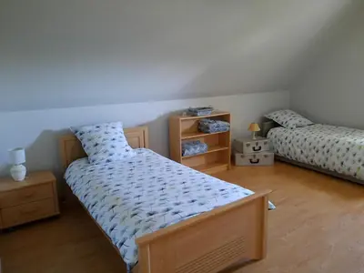 Un ou plusieurs lits dans un hébergement de l'établissement Gîte tout inclus avec piscine privative, activités de plein air et animaux en liberté - FR-1-491-396