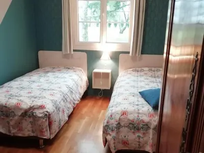 Un ou plusieurs lits dans un hébergement de l'établissement Maison charmante au cœur des Châteaux de la Loire - FR-1-491-403