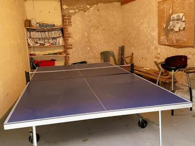 Tennis de table au sein de l'établissement Gîte tout inclus près de Blois avec jardin, idéal familles, proche châteaux de la Loire - FR-1-491-430 ou à proximité