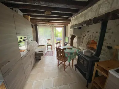 Cuisine ou kitchenette dans l'établissement Au Chêne Gauthier