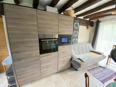 Cuisine ou kitchenette dans l'établissement Au Chêne Gauthier