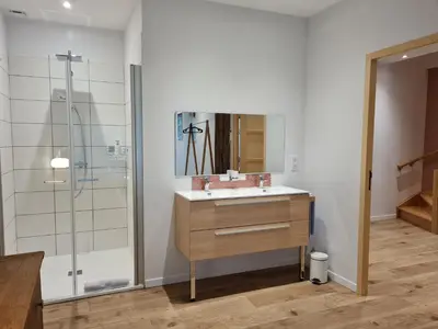 Salle de bains dans l'établissement Au B'Honneur de Blois