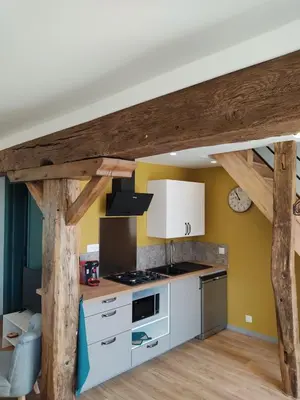 Cuisine ou kitchenette dans l'établissement Maison d'hôtes proche Chenonceau