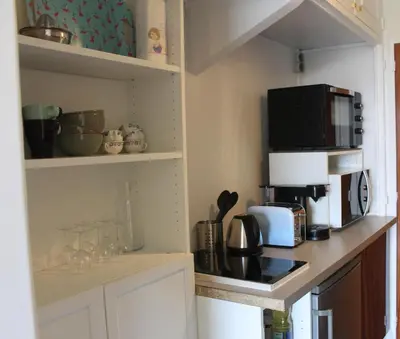 Cuisine ou kitchenette dans l'établissement Studio Le Cosy