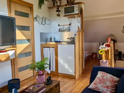 Cuisine ou kitchenette dans l'établissement Les Vieilles Aitres