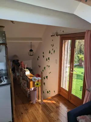 Coin salon dans l'établissement Les Vieilles Aitres