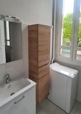 Salle de bains dans l'établissement Le Balcon d'Anatole 3étoiles