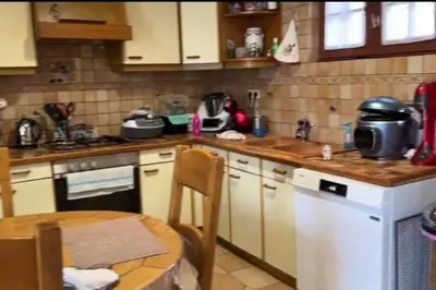Cuisine ou kitchenette dans l'établissement Belle maison sur Val de Loire