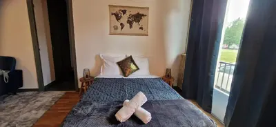 Un ou plusieurs lits dans un hébergement de l'établissement Suite des Lices à 2 minutes de la Gare- Chateau de blois - Suite des Lices 2 minutes from train station - Chateau de Blois