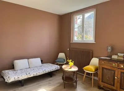 Coin salon dans l'établissement Chez Gilles et Anne
