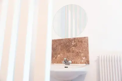 Salle de bains dans l'établissement L'Etape - La Maison des amis