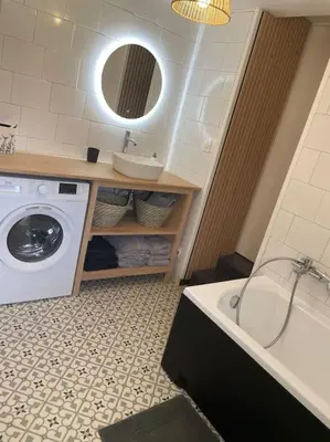Salle de bains dans l'établissement Maison bord de Loire