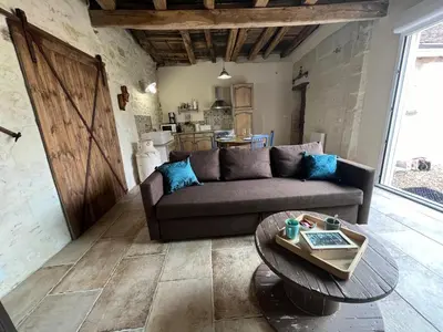 Cuisine ou kitchenette dans l'établissement L'Étable Endormie, Beauval & Châteaux de la Loire