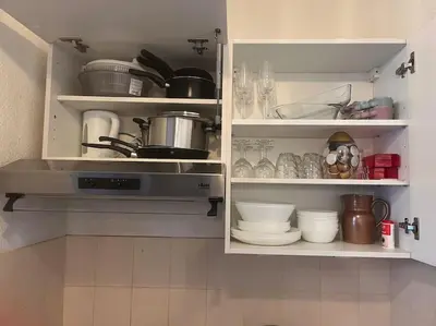 Cuisine ou kitchenette dans l'établissement Un séjour à Tours centre place des Halles