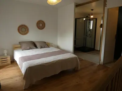 Un ou plusieurs lits dans un hébergement de l'établissement Gîte Val de Loire 