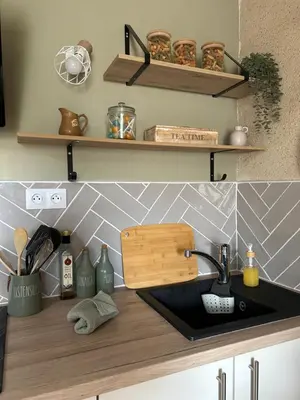 Cuisine ou kitchenette dans l'établissement Duplex à colombages en bord de Loire à 2 pas du château de Blois