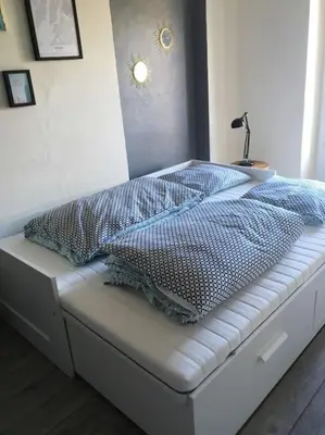 Un ou plusieurs lits dans un hébergement de l'établissement Entre châteaux et vignobles, au bord de la Loire