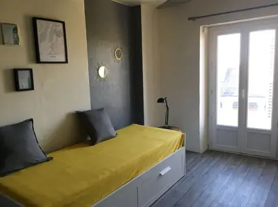 Un ou plusieurs lits dans un hébergement de l'établissement Entre châteaux et vignobles, au bord de la Loire