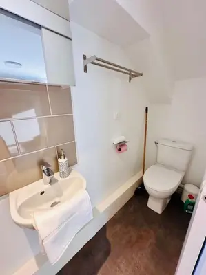 Salle de bains dans l'établissement Lakanal 10 - Appart Prébendes Tours