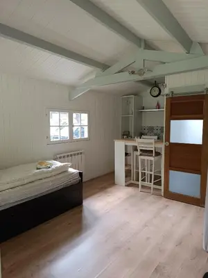 Cuisine ou kitchenette dans l'établissement Chez NATHALIE