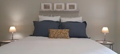 Un ou plusieurs lits dans un hébergement de l'établissement Studio au pied du château.