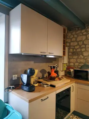 Cuisine ou kitchenette dans l'établissement Gîte : Le Castel des Anges
