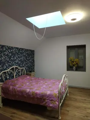 Un ou plusieurs lits dans un hébergement de l'établissement Gîte : Le Castel des Anges