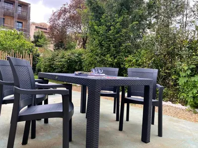 Plan de l'établissement Maison Bollée 6 Pers moderne avec Jardin