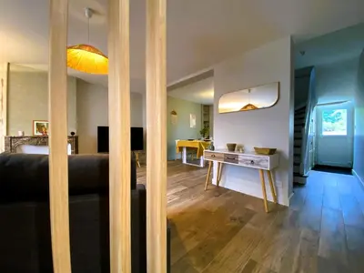 Plan de l'établissement Maison Bollée 6 Pers moderne avec Jardin