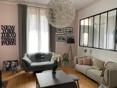 Coin salon dans l'établissement Chambres d’hôtes
