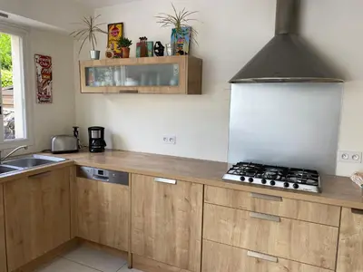 Cuisine ou kitchenette dans l'établissement Chambres d’hôtes