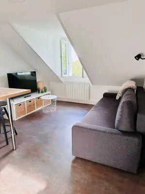 Coin salon dans l'établissement Lakanal 9 - Appart Prébendes Tours