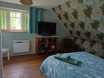 Télévision ou salle de divertissement dans l'établissement la pause zen