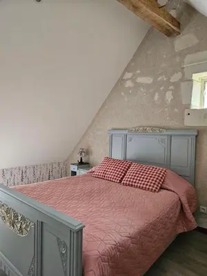 Un ou plusieurs lits dans un hébergement de l'établissement Moulin de Galerne, Le gite du Boulanger